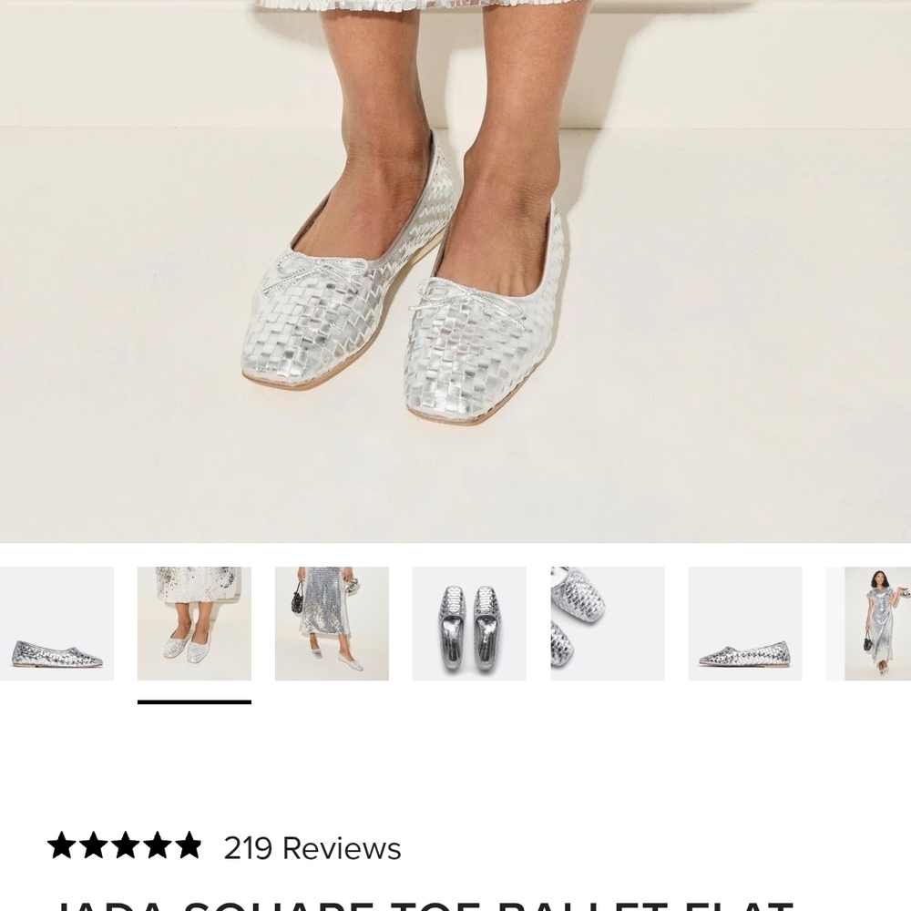 Freda Salvador Silver Woven Loafers